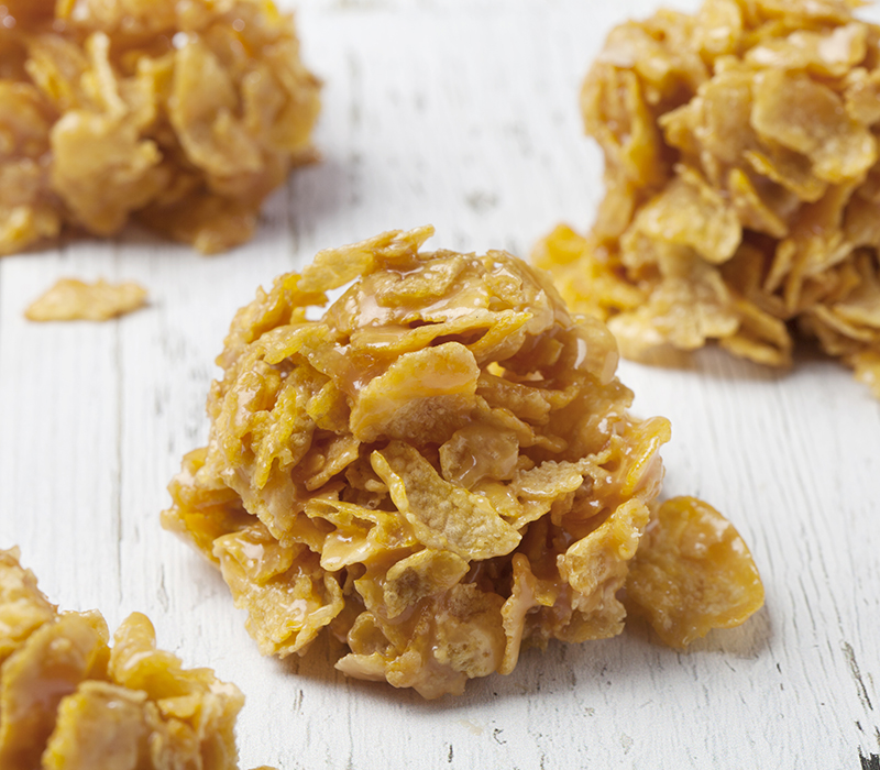 No Bake Corn Flake Toffee Drop Cookies